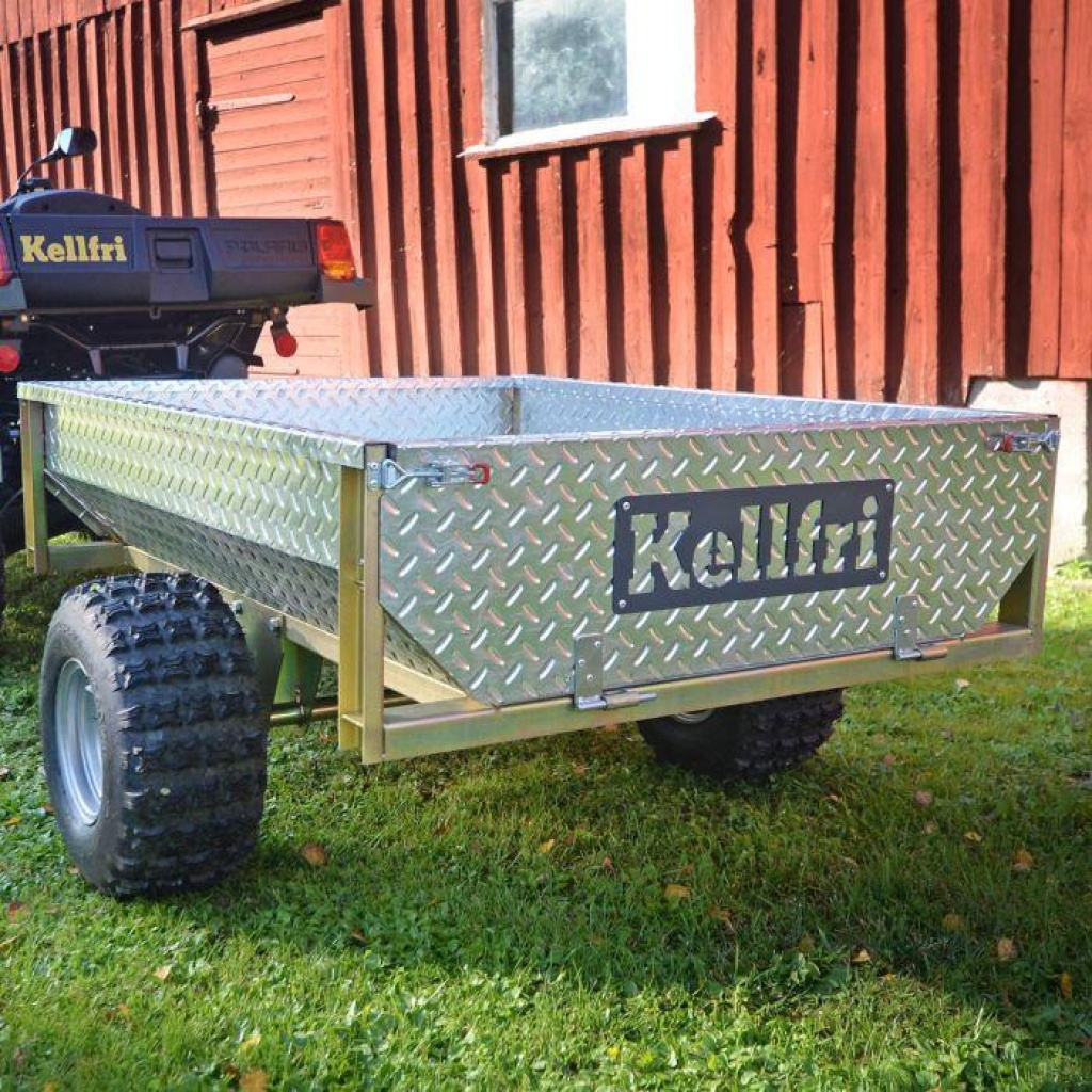 TIPPVOGN ATV 500 KG MED GALVANISERT DØRKPLATE