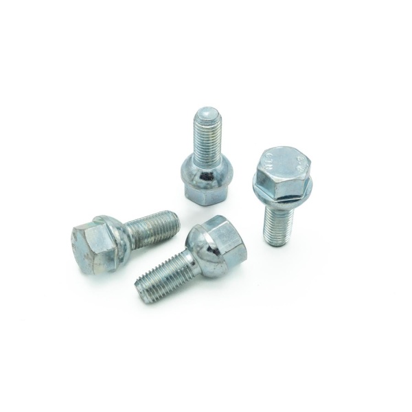 Hjulbolt M12 (kulehode) 4pk