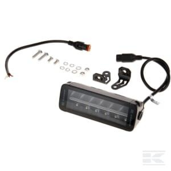 LED bar, 60W, 5040 lm, rektangulær, 12/24V, hvit/oransje, 204x70x67 mm Deutsch-plugg, Combo, rett, 1