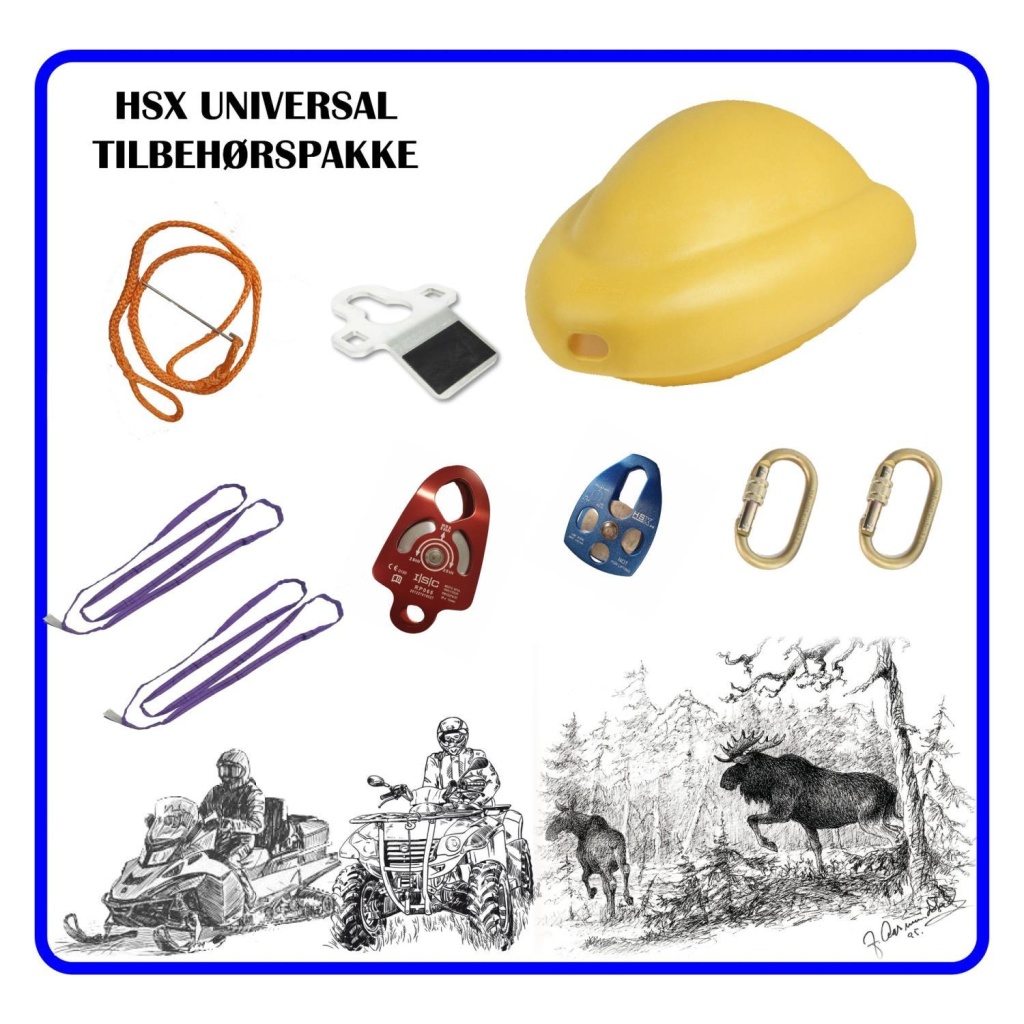 HSX-Universal Tilbehørspakke for Skogbruk, Jakt og Off Road