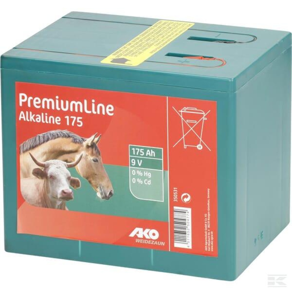 Batteri 9V - 175 Ah Alkaline