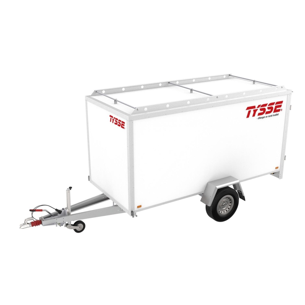 Tysse Skaphenger 6254 1300 kg hvit|h=150cm|m/bakdør ( DEMO)