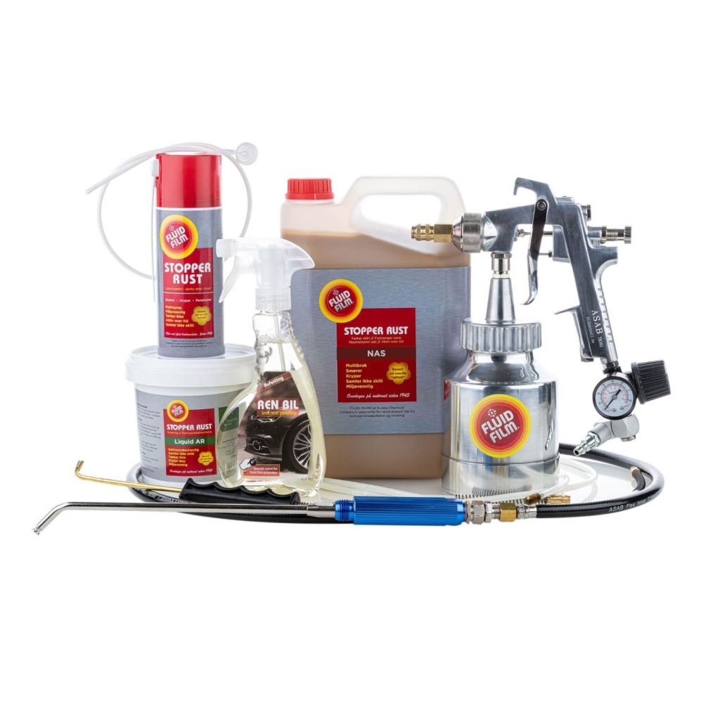 Fluid Film–pakke med proff trykkbegerpistol ASAB TB301