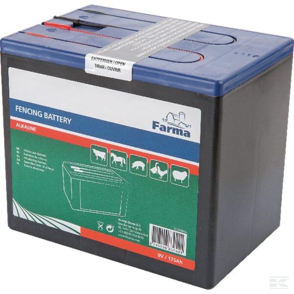 Alkalisk batteri 9V 175 Ah Farma
