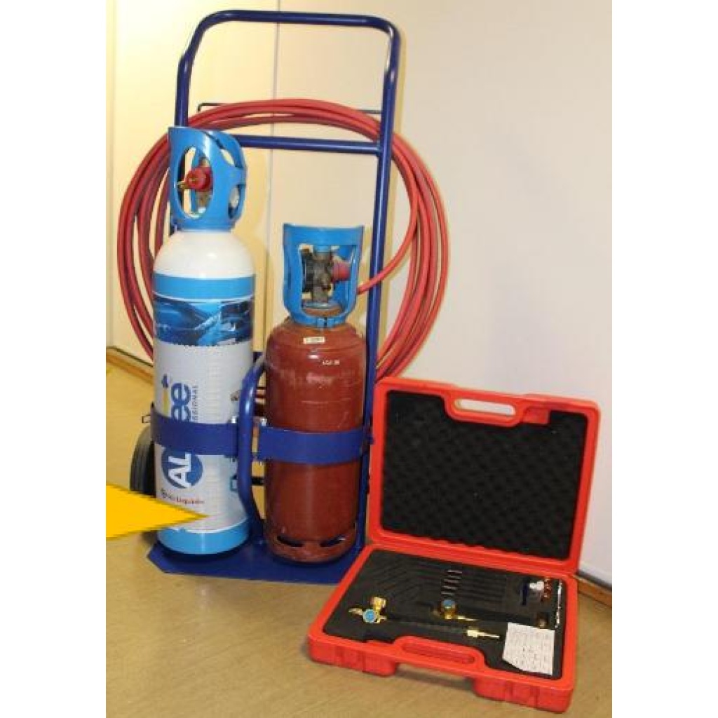 BRENNERSETT med tralle til 5L flasker ( leveres uten flasker)