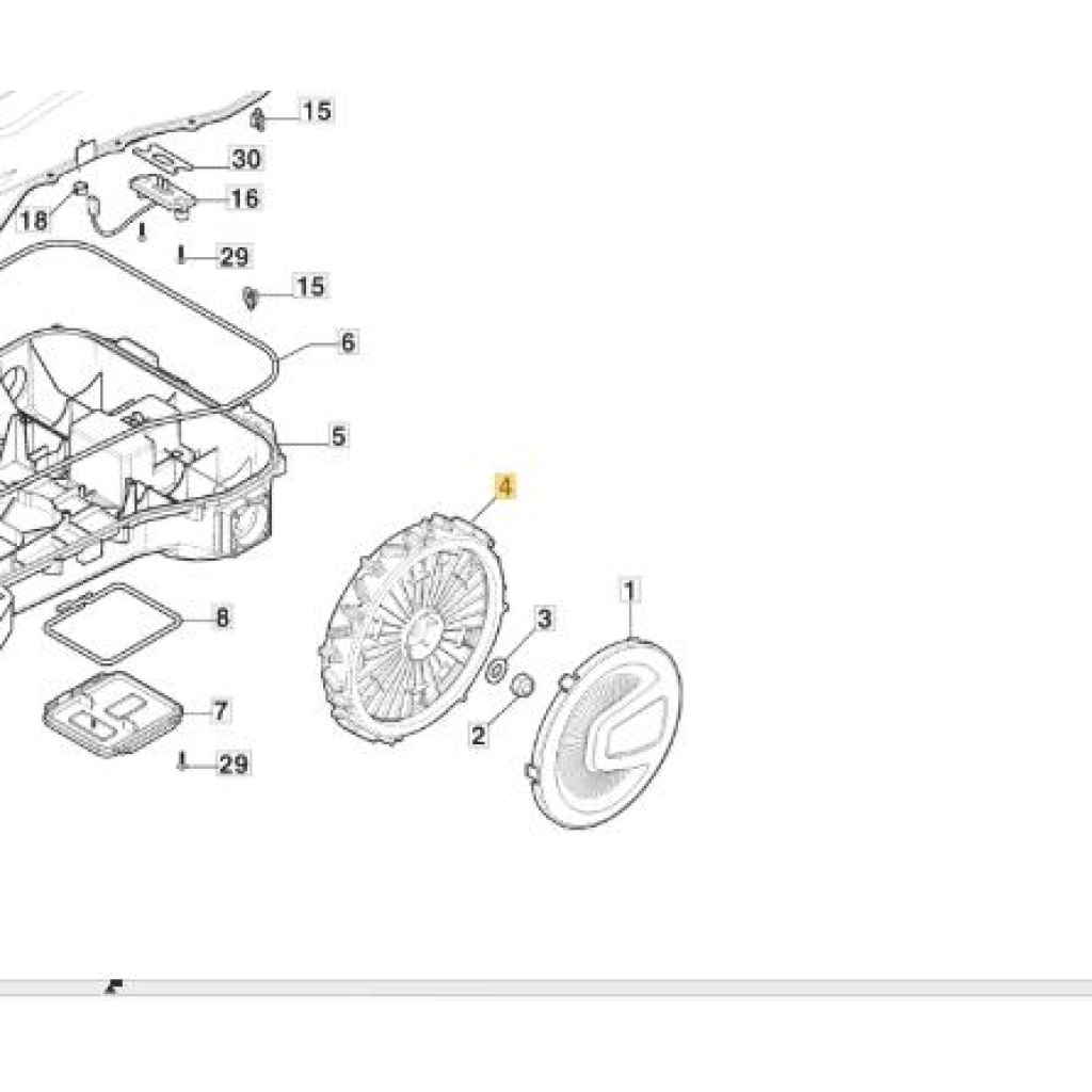 Bakhjul Stiga A3000-10000