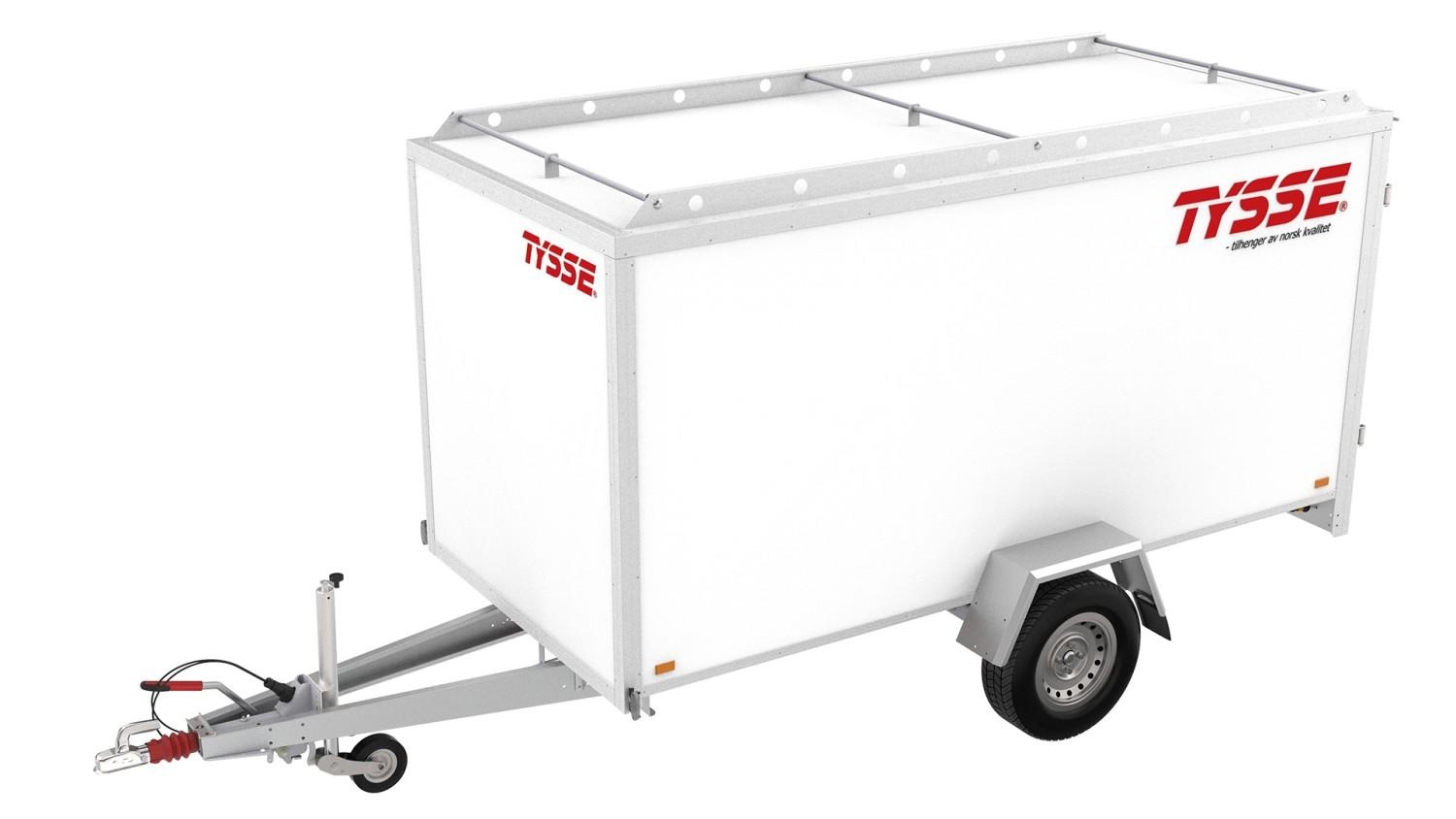 Tysse Skaphenger 6254 1300 kg hvit|h=150cm|m/bakdør ( DEMO)