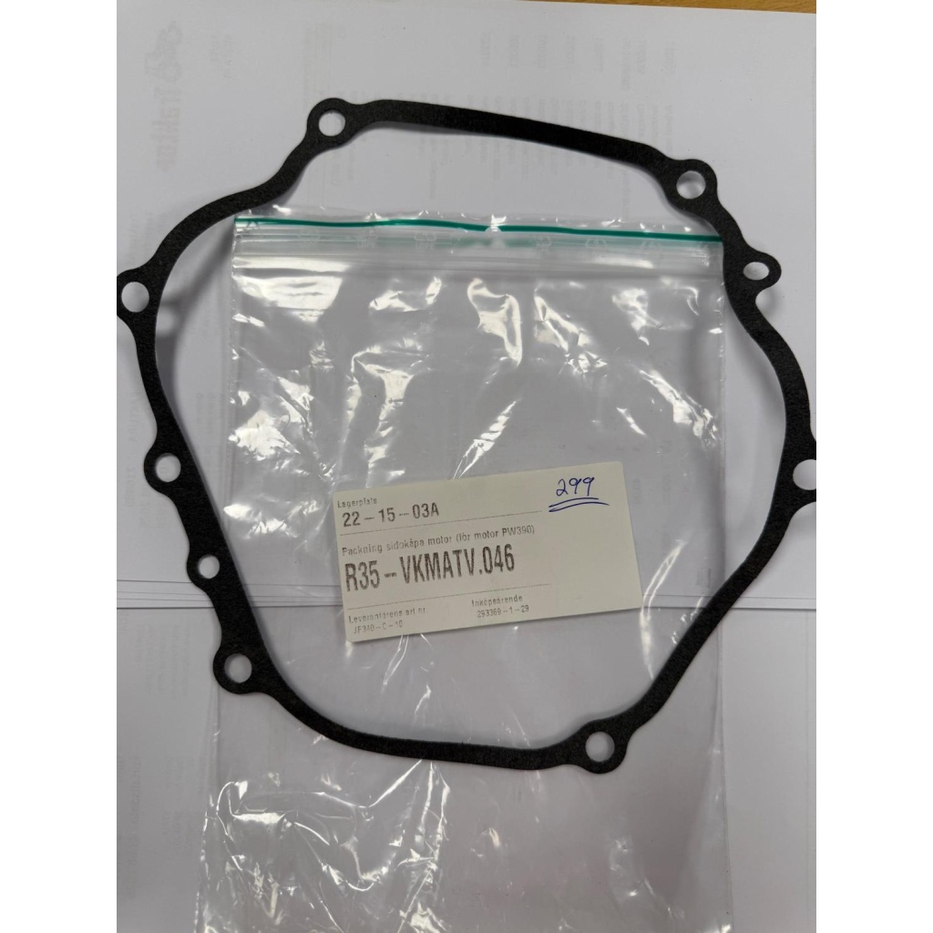Pakning sidekåpe motor PW390 Kellfri ATV beitepusser