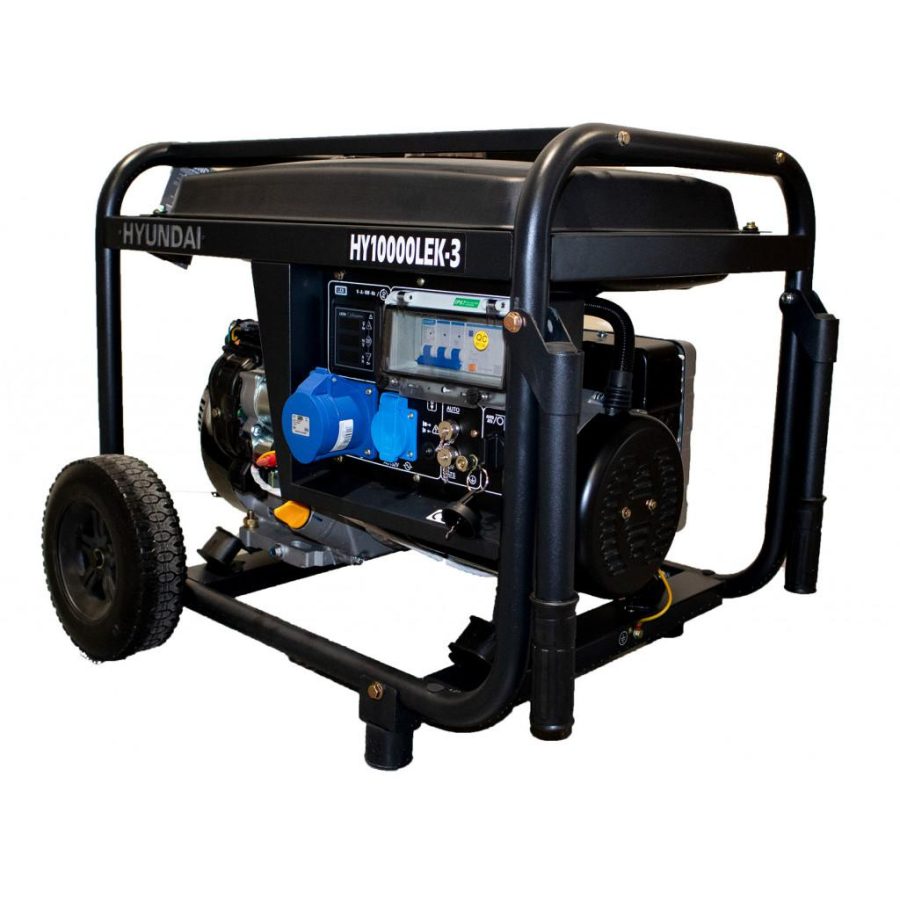 HYUNDAI HY10000LEK-3 Strømaggregat 10kVA - 230V 3-FAS - BENSIN
