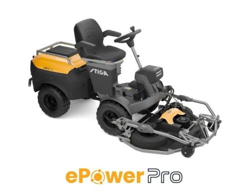 Stiga batteridrevet frontrider ePark Pro m/ klippepanne 110