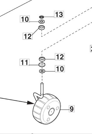 monteringskitt fronthjul stiga robotklipper