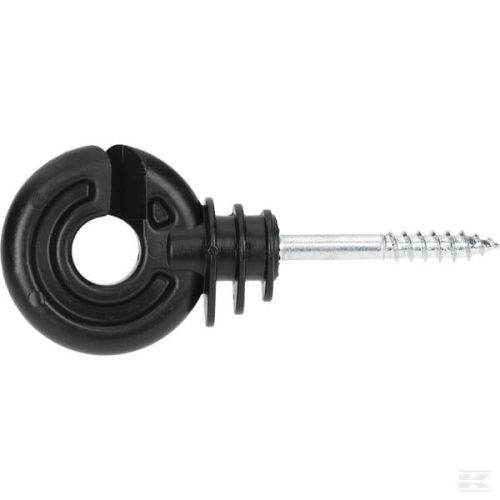 Ringisolator svart skruelengde 40 mm Ø5.3 mm 25 stykker Farma