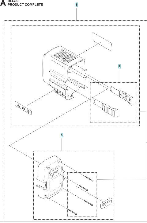 HOUSING ASSY BLI300 SPARE PART
