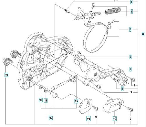 CLUTCH COVER ASSY Husqvarna 550 Mark II