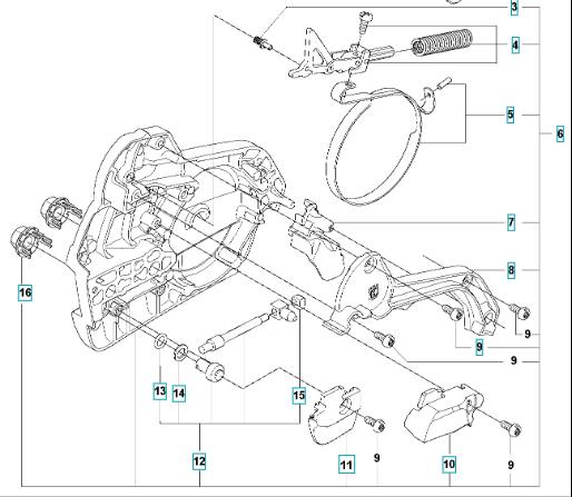CLUTCH COVER ASSY Husqvarna 550 Mark II