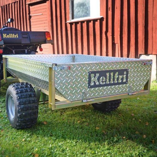 TIPPVOGN ATV 500 KG MED GALVANISERT DØRKPLATE
